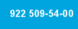 922 509-54-00